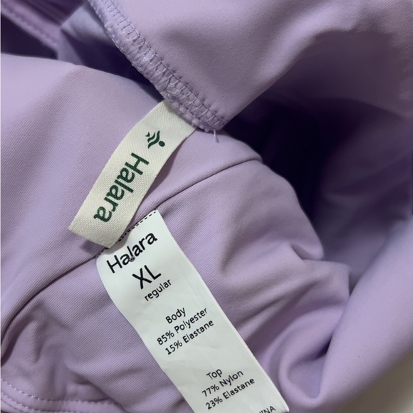 HALARA Pastel Lilac Activewear romper - Picture 2 of 2
